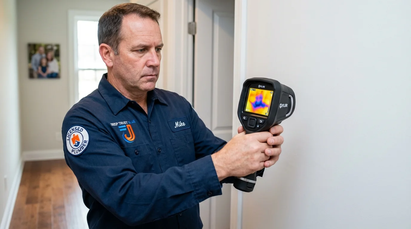 Thermal imaging leak detection by Johns Plumbing LLC in Jenison